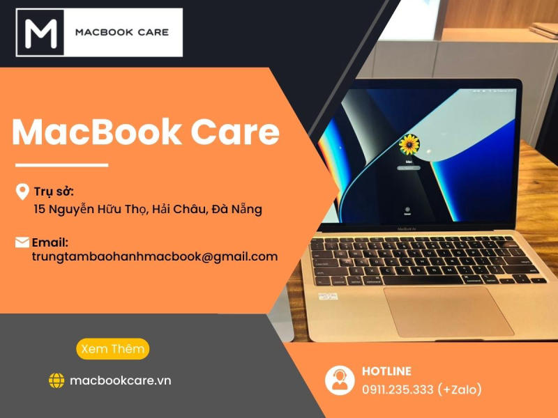Thay dây sạc, sửa sạc macbook tại Đà Nẵng chuyên nghiệp - Macbook Care