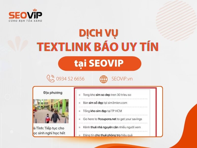 Dịch vụ textlink báo uy tín