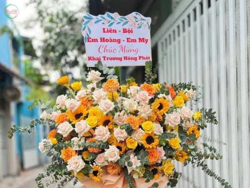 Nghệ thuật chọn kệ hoa khai trương, chúc mừng sự kiện doanh nghiệp